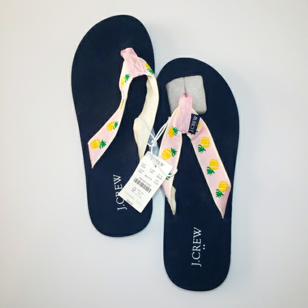 🎃NWT J CREW FACTORY Woman Flip Flops 10